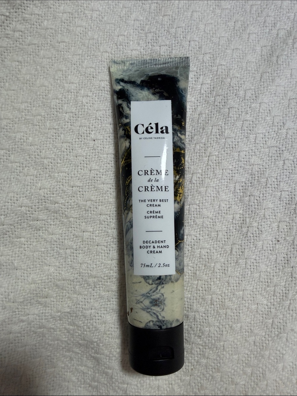 Crème de la Crème Decadent Body & Hand Cream – Black and White Marble